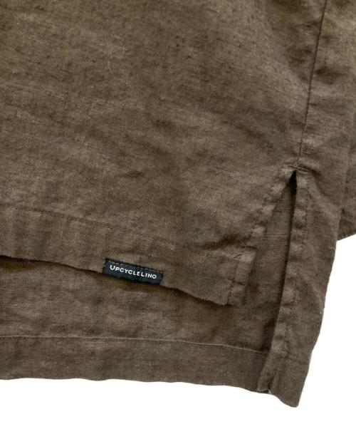 nest Robe（ネストローブ）nest Robe (ネストローブ) 起毛セーラーカラーブラウス ブラウン サイズ:Fの古着・服飾アイテム