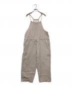 ）の古着「リネンサロペット」｜ベージュ