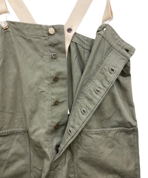 nest Robe（ネストローブ）nest Robe (ネストローブ) コットンツイルデッキサロペット オリーブ サイズ:Fの古着・服飾アイテム