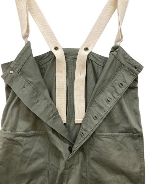 nest Robe（ネストローブ）nest Robe (ネストローブ) コットンツイルデッキサロペット オリーブ サイズ:Fの古着・服飾アイテム