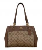 COACHコーチ）の古着「シグネチャー トートバッグ」｜ブラウン