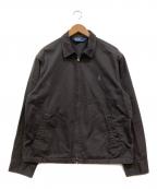 POLO RALPH LAURENポロ・ラルフローレン）の古着「後染め レッドステッチ ポニー刺繍スイングトップ」｜ブラック