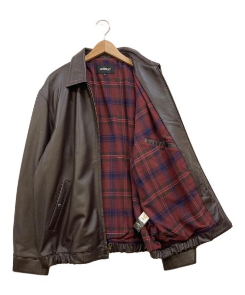 AVIREX（アヴィレックス）AVIREX (アヴィレックス) コンフォータブルレザージャケット ブラウン サイズ:2XLの古着・服飾アイテム
