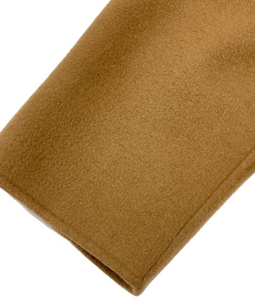 icB（アイシービー）icB (アイシービー) カシミヤ混ベルテッドノーカラーコート ブラウン サイズ:40の古着・服飾アイテム