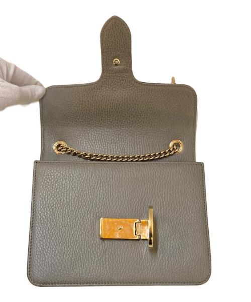 GUCCI（グッチ）GUCCI (グッチ) インターロッキングG チェーンショルダーバッグ グレーの古着・服飾アイテム