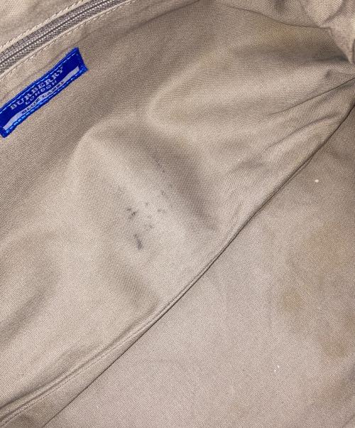 BURBERRY BLUE LABEL（バーバリーロンドンブルーレーベル）BURBERRY BLUE LABEL (バーバリーロンドンブルーレーベル) チェック柄ホースロゴトートバッグ ピンクの古着・服飾アイテム