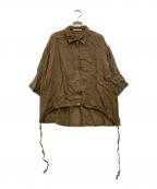 Curensologyカレンソロジー）の古着「リネンドロストシャツ」｜ブラウン