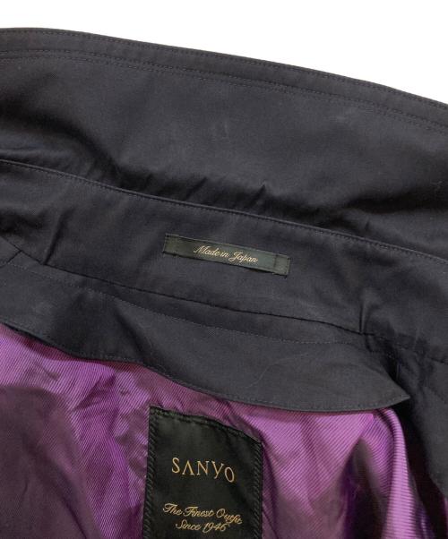 SANYO（サンヨー）SANYO (サンヨー) 100年コート トレンチコート ブラック サイズ:Mの古着・服飾アイテム