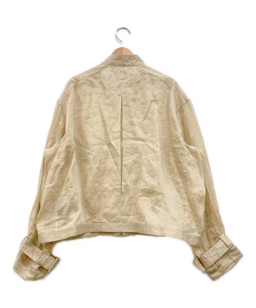 CHAOS（カオス）CHAOS (カオス) eclat (エクラ) マラカンブルゾン ベージュ サイズ:Fの古着・服飾アイテム