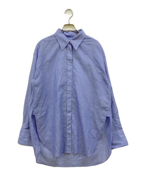 CHAOS（カオス）CHAOS (カオス) コットンリネンシャツ ブルー サイズ:Fの古着・服飾アイテム
