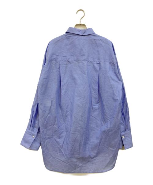 CHAOS（カオス）CHAOS (カオス) コットンリネンシャツ ブルー サイズ:Fの古着・服飾アイテム
