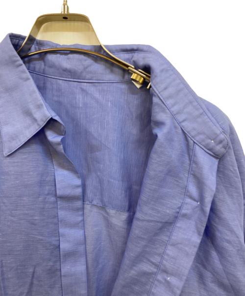 CHAOS（カオス）CHAOS (カオス) コットンリネンシャツ ブルー サイズ:Fの古着・服飾アイテム