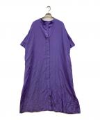 LE PHILル フィル）の古着「カフタン キーネック ワンピース」｜パープル