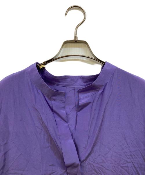 LE PHIL（ル フィル）LE PHIL (ル フィル) カフタン キーネック ワンピース パープルの古着・服飾アイテム
