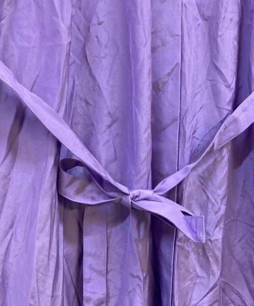 LE PHIL（ル フィル）LE PHIL (ル フィル) カフタン キーネック ワンピース パープルの古着・服飾アイテム