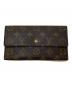 LOUIS VUITTON（ルイ ヴィトン）の古着「ポルトトレゾール・インターナショナル」｜ブラウン