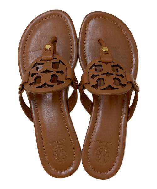TORY BURCH（トリーバーチ）TORY BURCH (トリーバーチ) ミラーサンダル ブラウン サイズ:6の古着・服飾アイテム