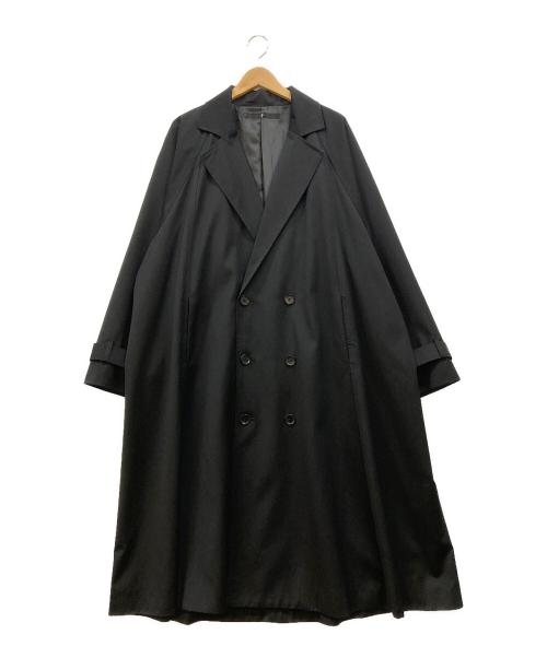 NO ID.（ノーアイディー）NO ID. (ノーアイディー) ダブルブレストBIGロングコート ブラック サイズ:ONEの古着・服飾アイテム