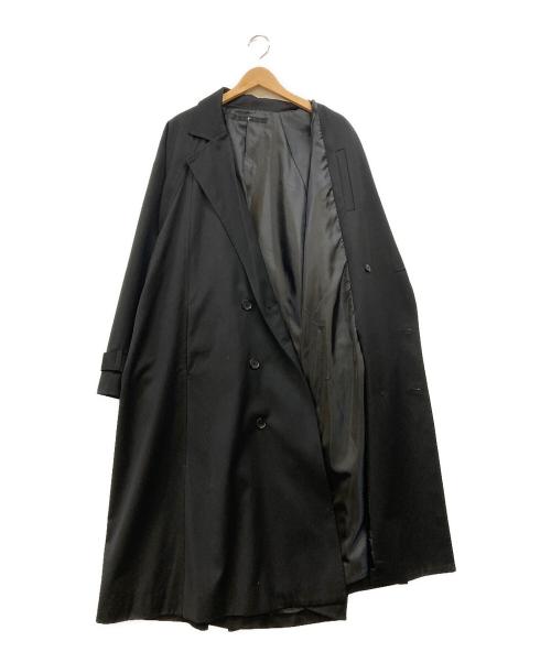 NO ID.（ノーアイディー）NO ID. (ノーアイディー) ダブルブレストBIGロングコート ブラック サイズ:ONEの古着・服飾アイテム