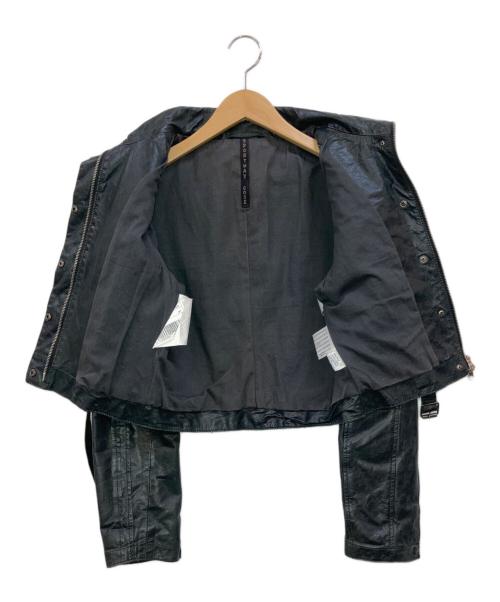 SPORT MAX（スポーツマックス）SPORT MAX (スポーツマックス) レザージャケット ブラック サイズ:42の古着・服飾アイテム