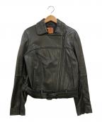 TORY BURCHトリーバーチ）の古着「ラムレザージャケット」｜ブラック