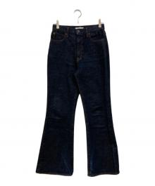 moussy（マウジー）の古着「MVS フレアデニムパンツ」｜ネイビー