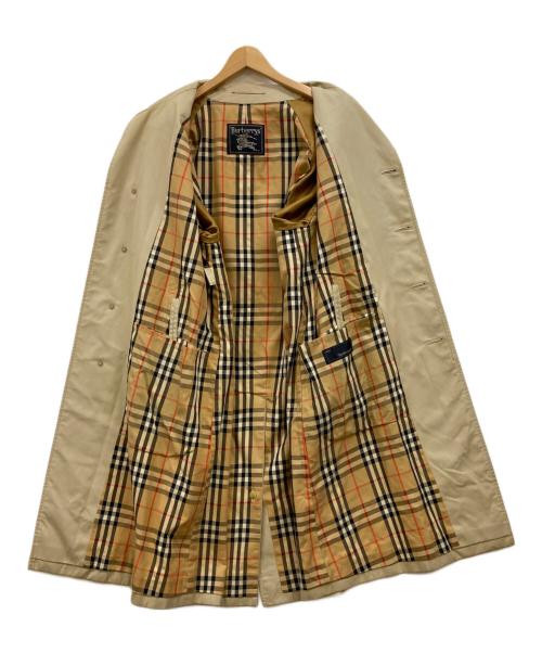 Burberry's（バーバリー）Burberry's (バーバリーズ) 裏地ノバチェックステンカラーコート ベージュ サイズ:170-92の古着・服飾アイテム