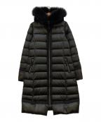 LANVIN en Bleuランバンオンブルー）の古着「フォックスファーダウンコート」｜ブラック