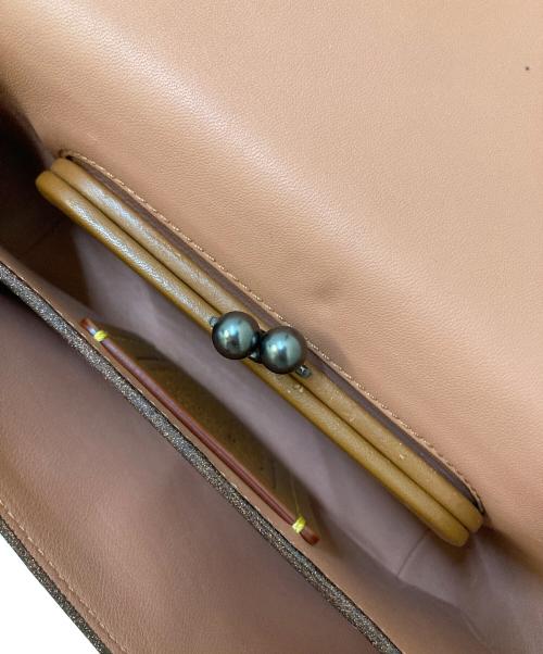 COACH（コーチ）COACH (コーチ) ディンキー グラブタンレザー フラワープリント クロスボディーバッグ ピンクの古着・服飾アイテム