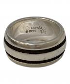 TIFFANY & Co.ティファニー）の古着「グルーブドダブルラインリング」｜シルバー