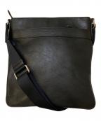 COACHコーチ）の古着「レザーショルダーバッグ」｜ブラック