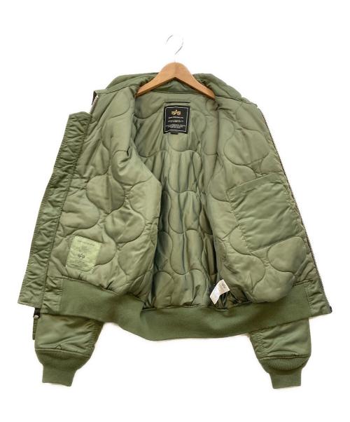ALPHA（アルファ）ALPHA (アルファ) MA-1ジャケット グリーン サイズ:Sの古着・服飾アイテム