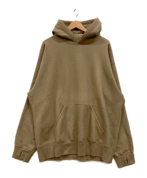 Unlikely（アンライクリー）Unlikely (アンライクリー) Split Raglan Sleeve Hoodie ベージュ サイズ:XLの古着・服飾アイテム
