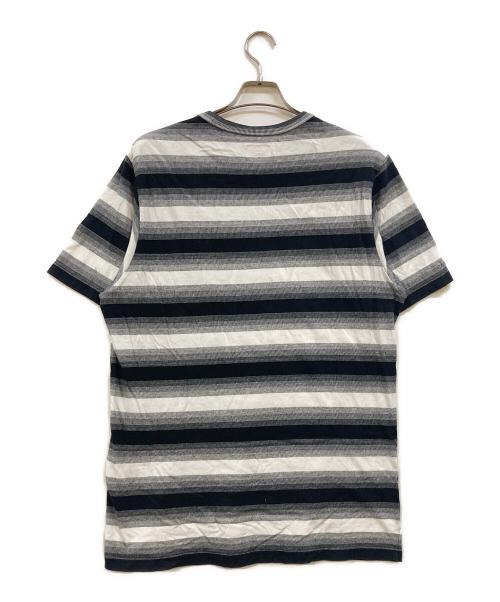 SUPREME（シュプリーム）Supreme (シュプリーム) Gradient Striped S/S TOP ブラック サイズ:Ｌの古着・服飾アイテム