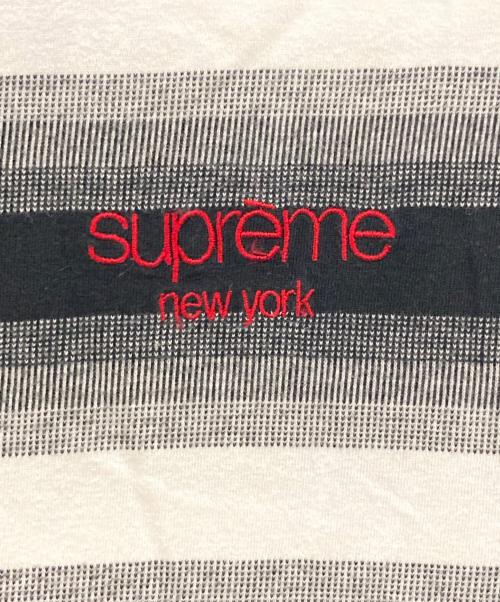 SUPREME（シュプリーム）Supreme (シュプリーム) Gradient Striped S/S TOP ブラック サイズ:Ｌの古着・服飾アイテム