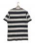 Supreme (シュプリーム) Gradient Striped S/S TOP ブラック サイズ:Ｌ：8000円