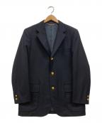 BROOKS BROTHERSブルックスブラザーズ）の古着「80's カシミヤ混 金釦3B 紺ブレ ジャケット」｜ネイビー