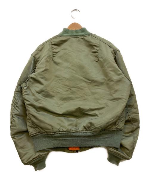 ALPHA（アルファ）ALPHA (アルファ) 00's MA-1ジャケット オリーブ×オレンジ サイズ:Mの古着・服飾アイテム