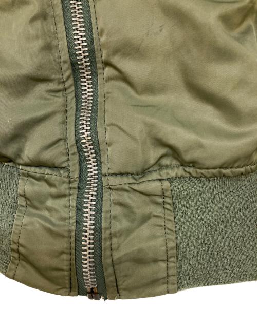 ALPHA（アルファ）ALPHA (アルファ) 00's MA-1ジャケット オリーブ×オレンジ サイズ:Mの古着・服飾アイテム