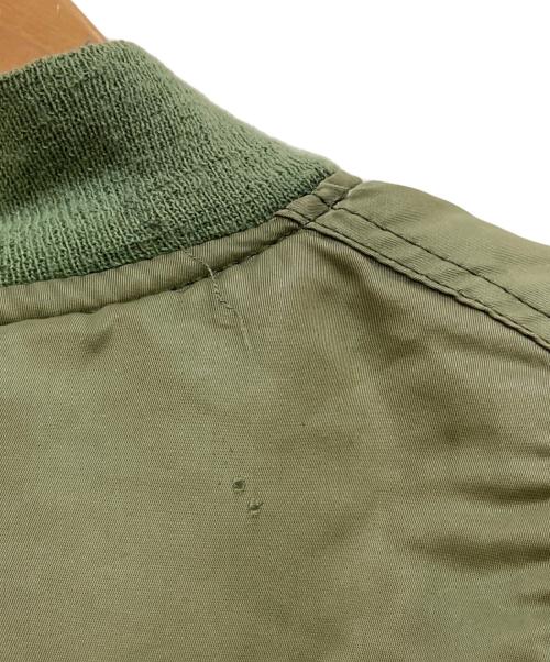 ALPHA（アルファ）ALPHA (アルファ) 00's MA-1ジャケット オリーブ×オレンジ サイズ:Mの古着・服飾アイテム