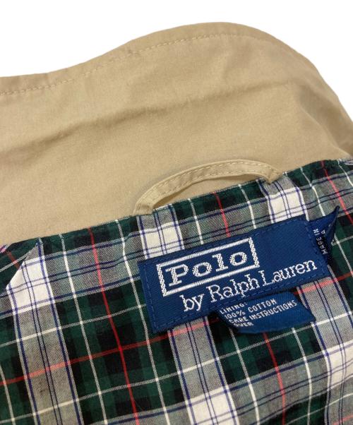 POLO RALPH LAUREN（ポロ・ラルフローレン）POLO RALPH LAUREN (ポロ・ラルフローレン) 裏地タータンチェック ポニー刺繍スイングトップ ベージュ サイズ:XLの古着・服飾アイテム