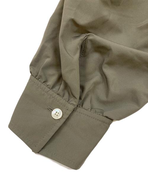 BALLSEY（ボールジィ）BALLSEY (ボールジィ) スパンブロード バックプリーツシャツワンピース グレー サイズ:36の古着・服飾アイテム