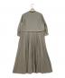 BALLSEY (ボールジィ) スパンブロード バックプリーツシャツワンピース グレー サイズ:36：9000円