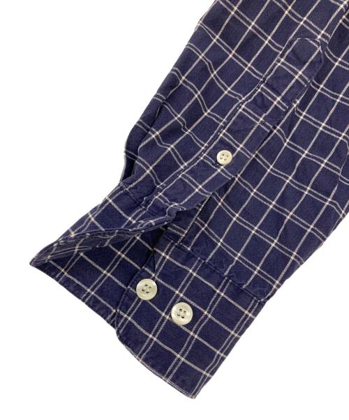 OLD GAP（オールドギャップ）OLD GAP (オールドギャップ) 90's 香港製 コットンチェックシャツ ネイビー サイズ:Mの古着・服飾アイテム