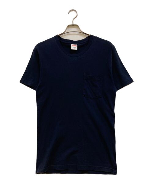 SUPREME（シュプリーム）Supreme (シュプリーム) ポケットTシャツ ネイビー サイズ:Ｍの古着・服飾アイテム