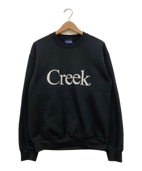Creek Angler's Device（クリークアングラーズデヴァイス）Creek Angler's Device (クリークアングラーズデヴァイス) ロゴプリントスウェット ブラック サイズ:Sの古着・服飾アイテム