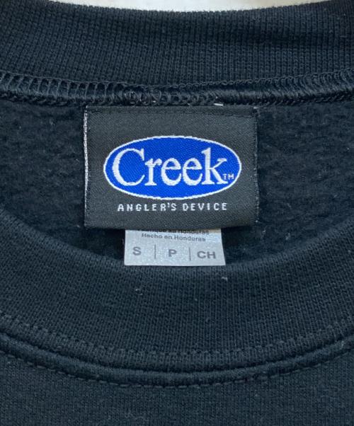 Creek Angler's Device（クリークアングラーズデヴァイス）Creek Angler's Device (クリークアングラーズデヴァイス) ロゴプリントスウェット ブラック サイズ:Sの古着・服飾アイテム