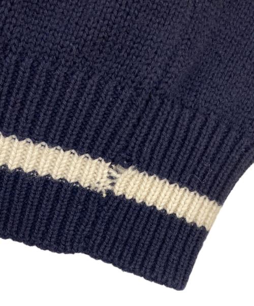 American Pastimes（アメリカンパスタイム）American Pastimes (アメリカンパスタイム) 90's ヤンキース チルデンセーター ネイビー サイズ:Lの古着・服飾アイテム