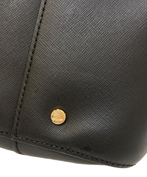 TORY BURCH（トリーバーチ）TORY BURCH (トリーバーチ) 2WAYレザートートバッグ ブラックの古着・服飾アイテム