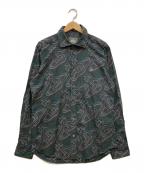 Vivienne Westwood manヴィヴィアン ウェストウッド マン）の古着「オーブ総柄シャツ」｜グリーン